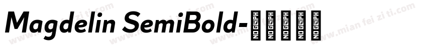 Magdelin SemiBold字体转换